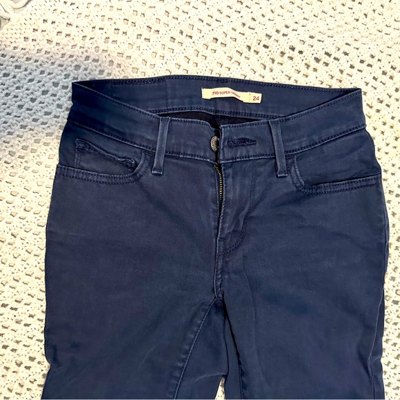 Levi’s 710 Super Skinny Jeans Women- Size 24 - Picture 8 of 9